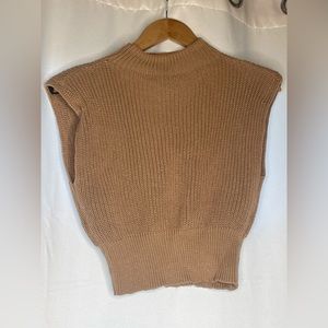 Knit Top With Shoulder Pads
